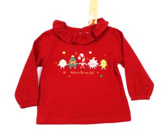 Koszulka dziewczęca motyw świąteczny rozmiar 74
