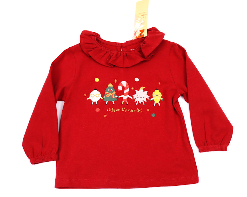 6 Koszulka dziewczęca motyw świąteczny rozmiar 74