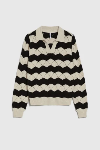 Sweter damski z kołnierzem rozmiar XS