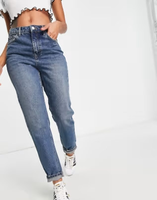 Topshop Jeansy damskie Mom rozmiar 28/30