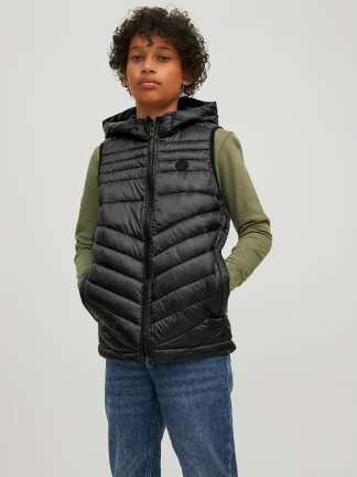 Jack&Jones Bezrękawnik chłopięcy czarny rozmiar 176