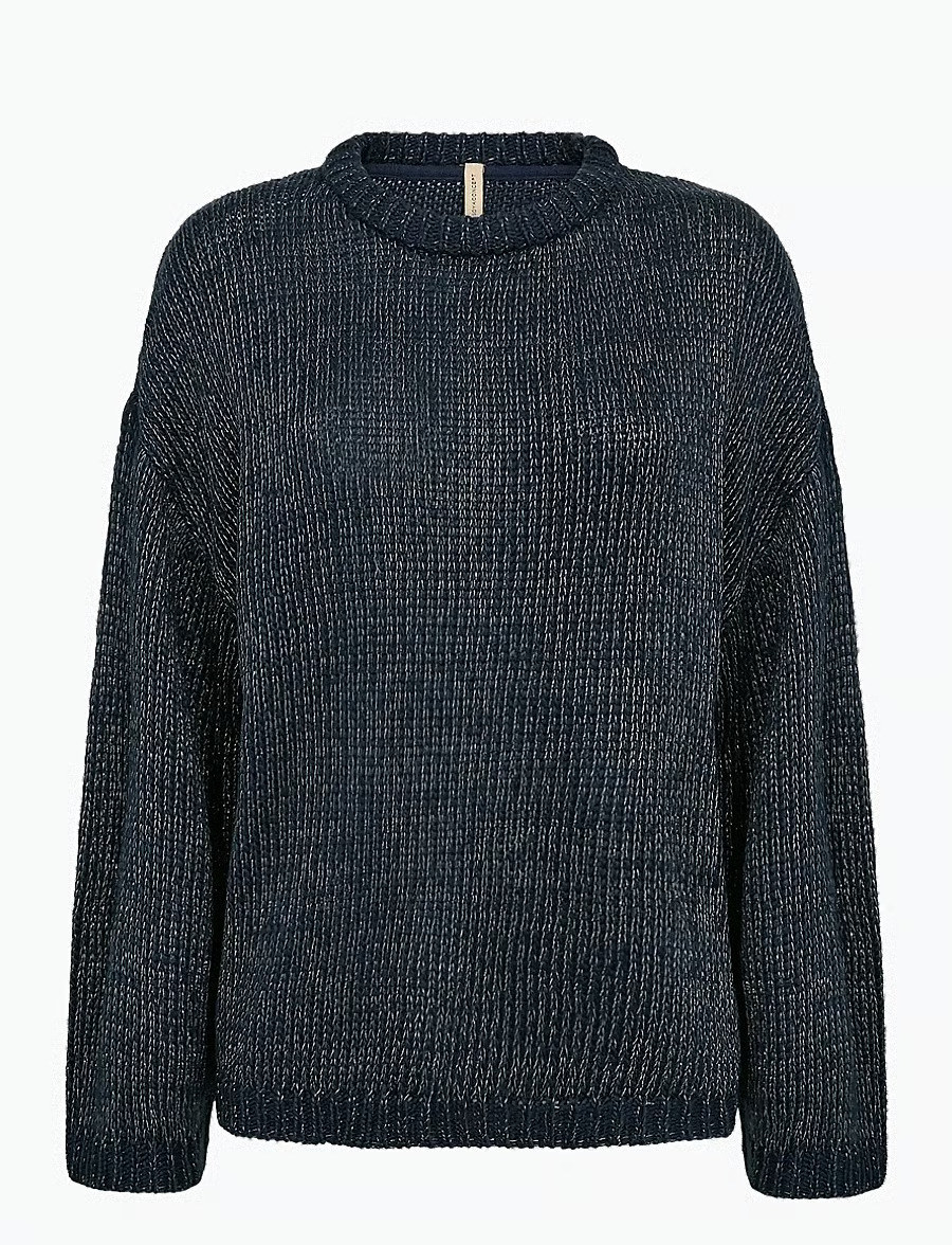 NI1 Sweter damski granat rozmiar XL
