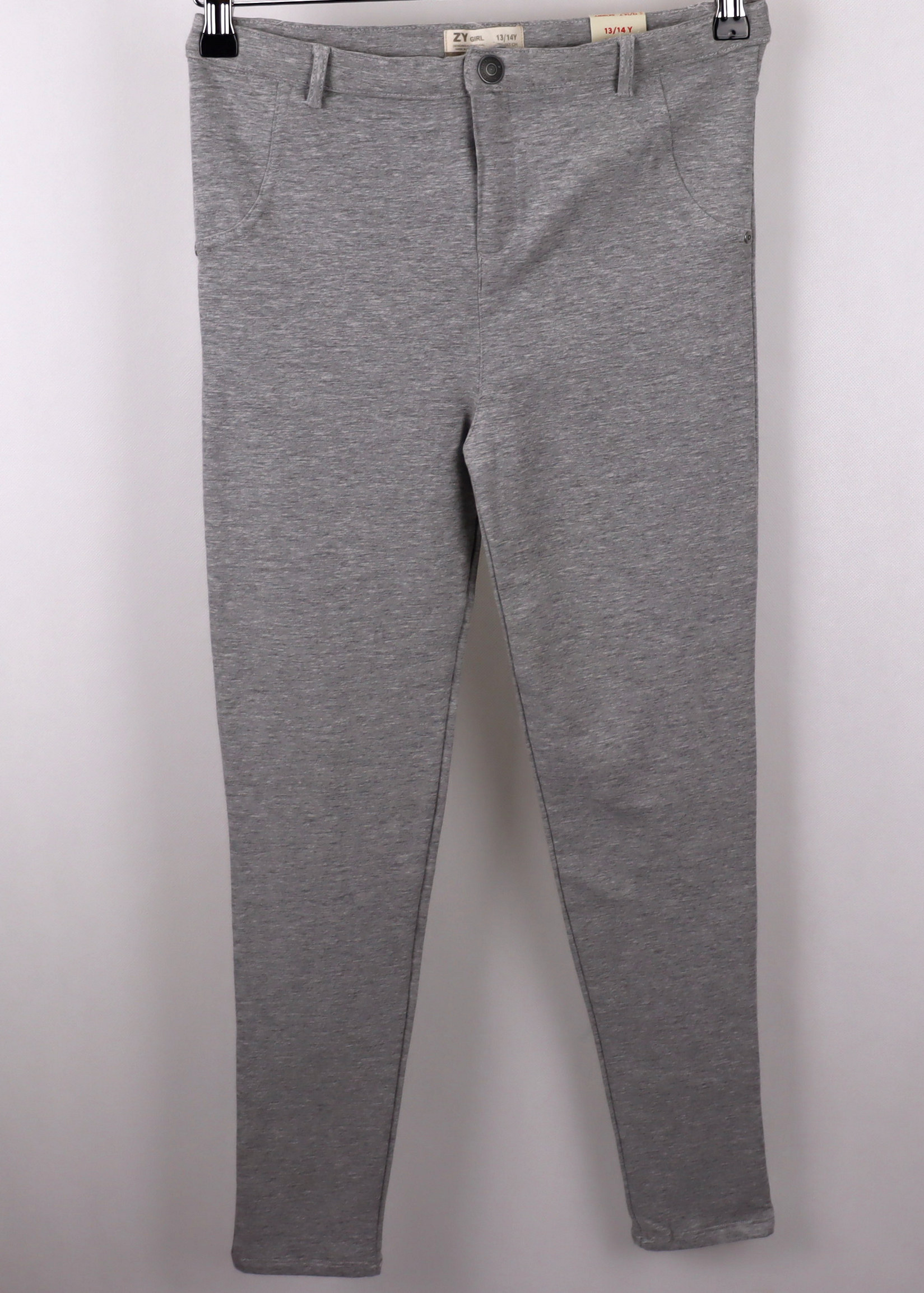 9-7 Spodnie dziewczęce skinny szare rozmiar 158/164